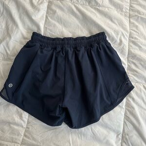 Lululemon hotty hot low rise shorts. Size 2/ Color Navy